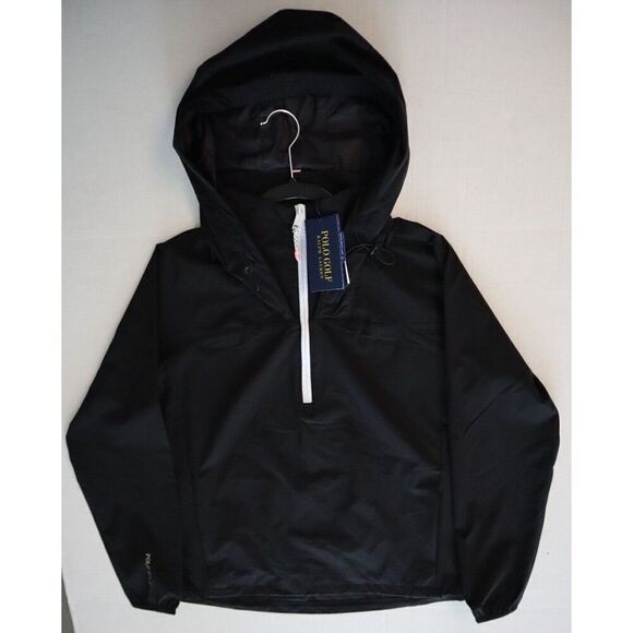 Polo Golf Ralph Lauren Women Sz XS Black 1/2 Zip Hooded Windbreaker Jacket - Picture 9 of 14